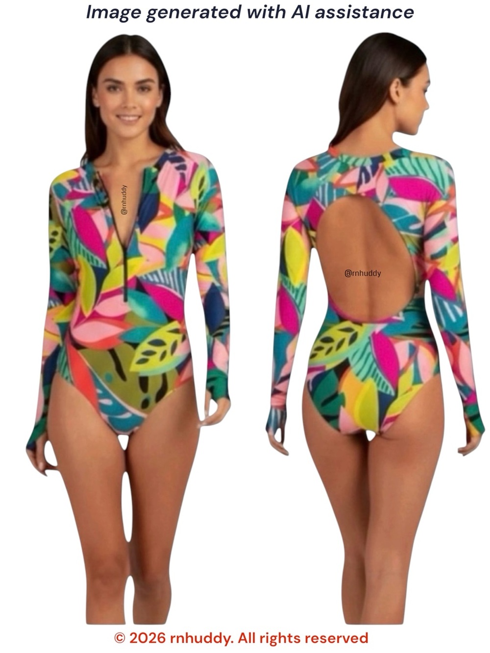 Trina Turk L Rainforest Paddle Swimsuit